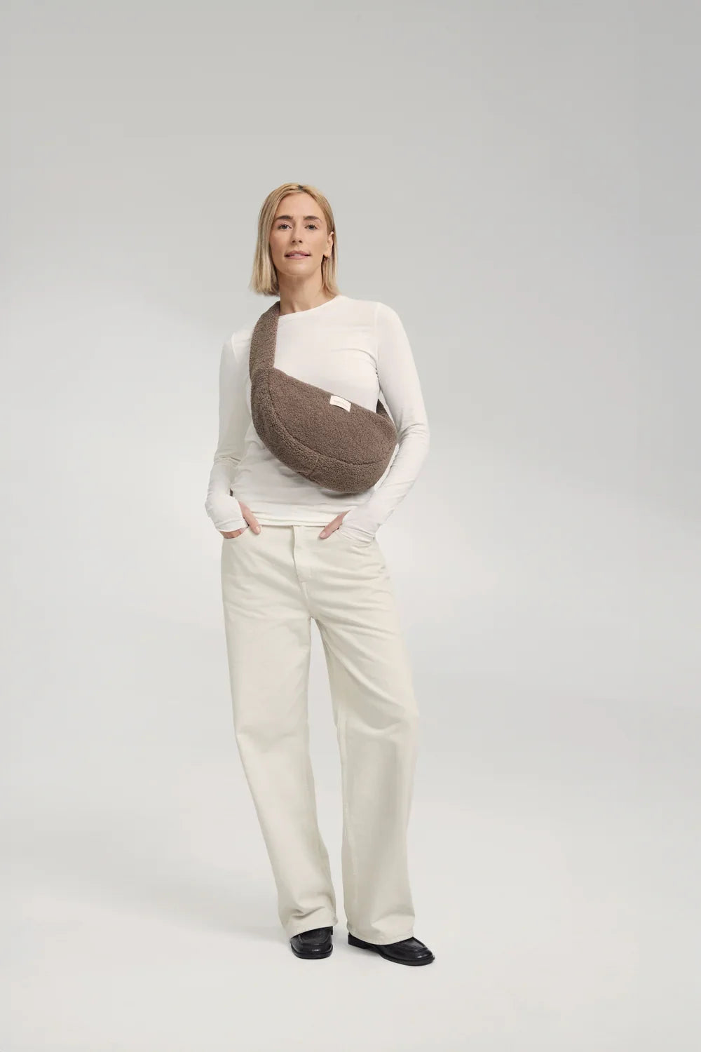 Ecru Teddy Mini Cross Body Bag