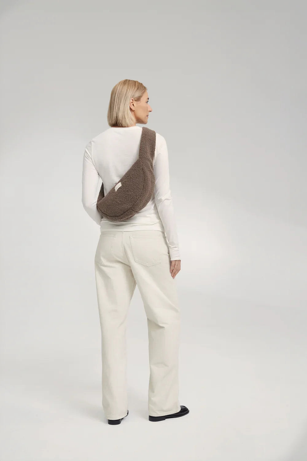 Brown Teddy Mini Cross Body Bag