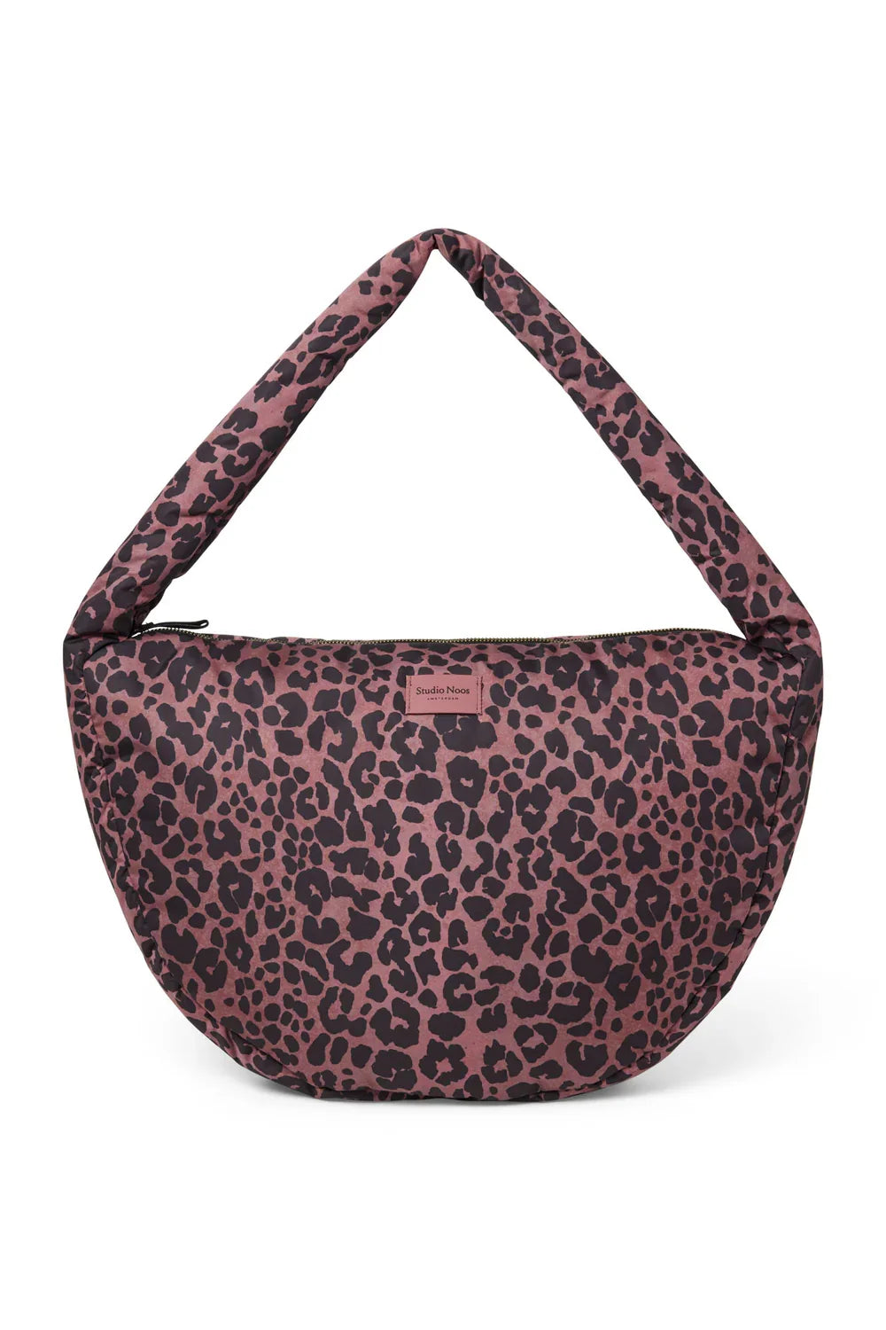 Red Leopard Puffy Cross Body Bag