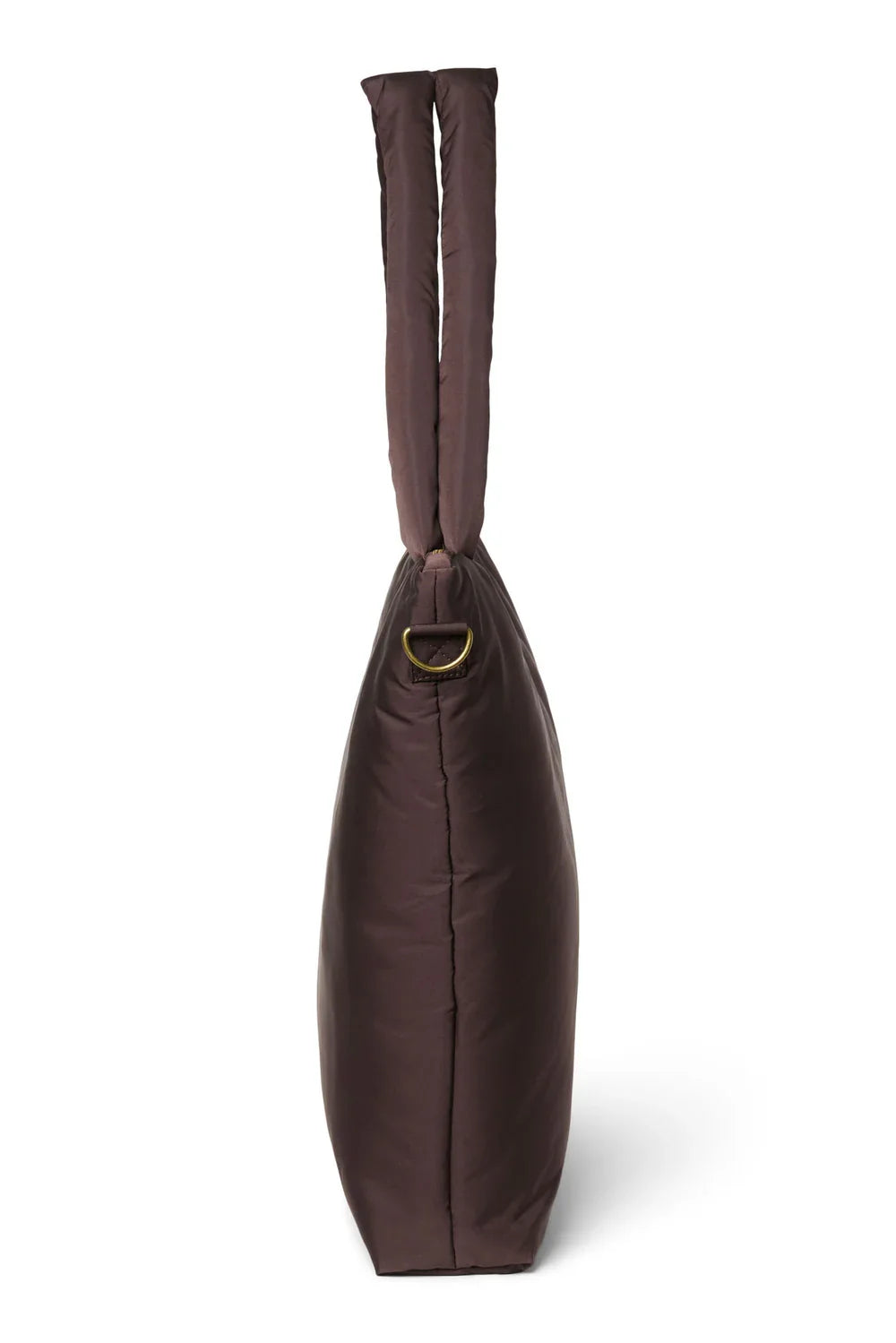 Brown Hearts Puffy Diaper Bag