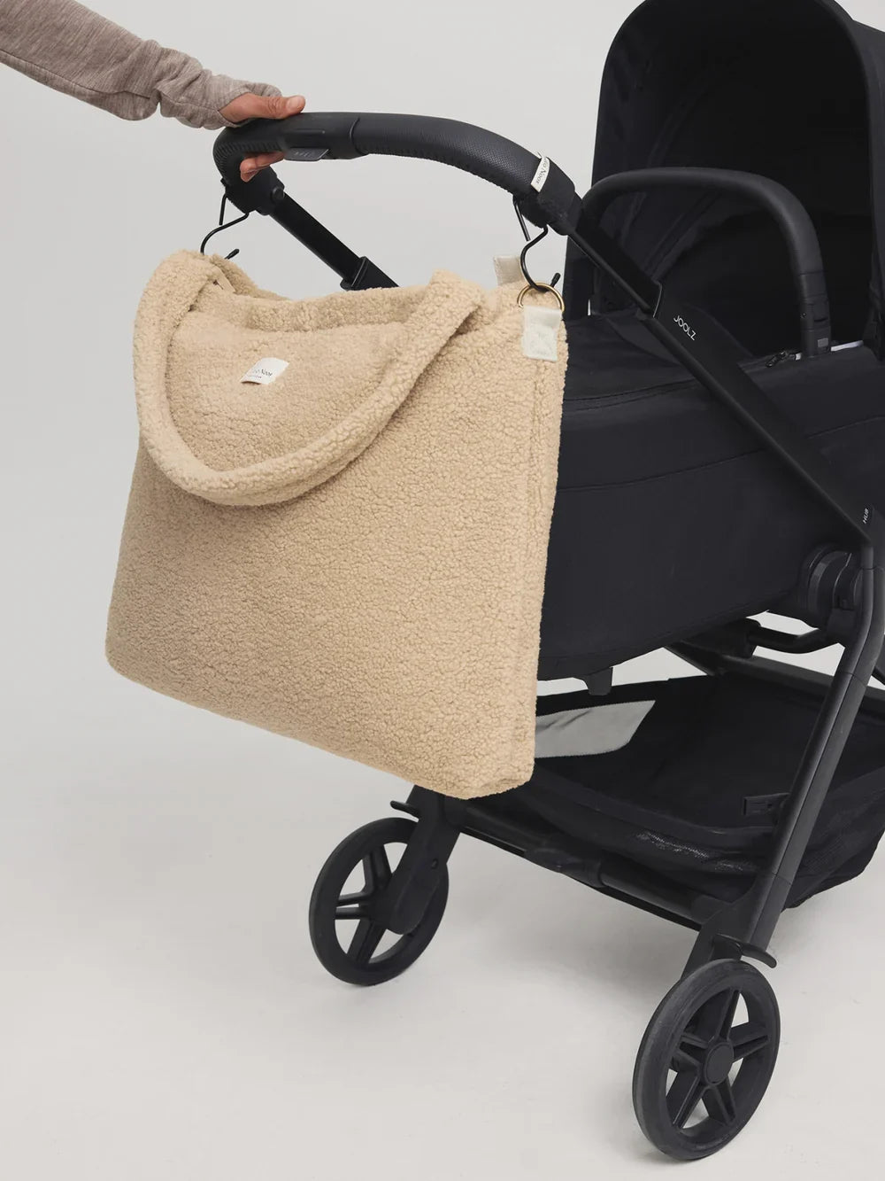 Ecru Hearts Teddy Diaper Bag
