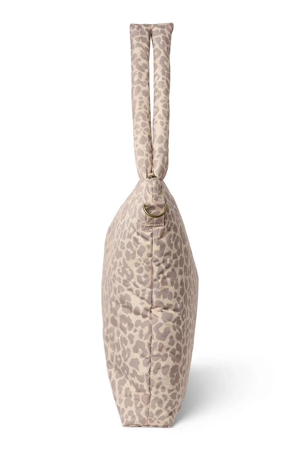 Beige Leopard Puffy Diaper Bag