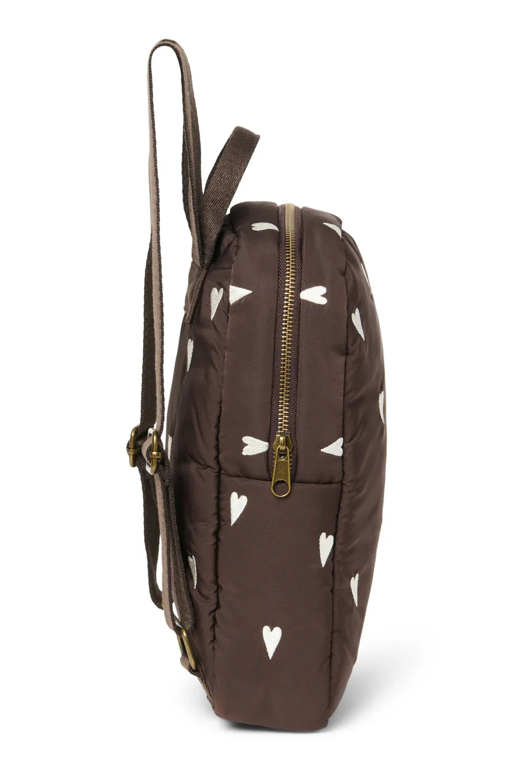 Light Blue Hearts Puffy Mini Backpack