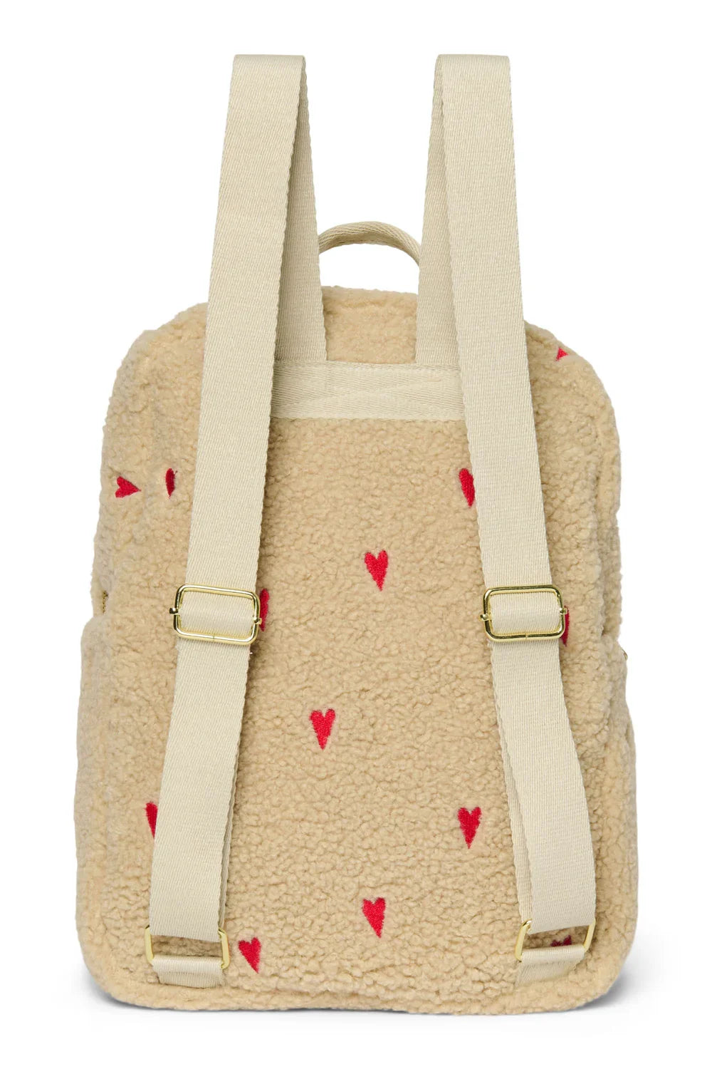 Brown Hearts Teddy Midi Backpack