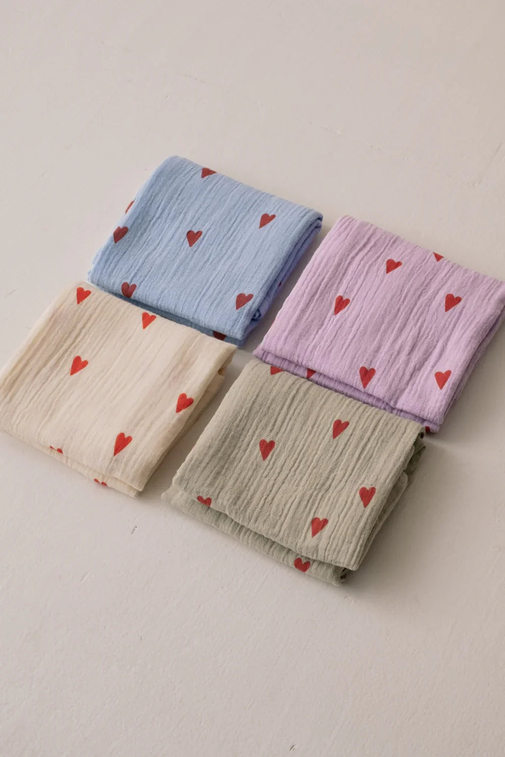 Blue Hearts Swaddle Gift Set