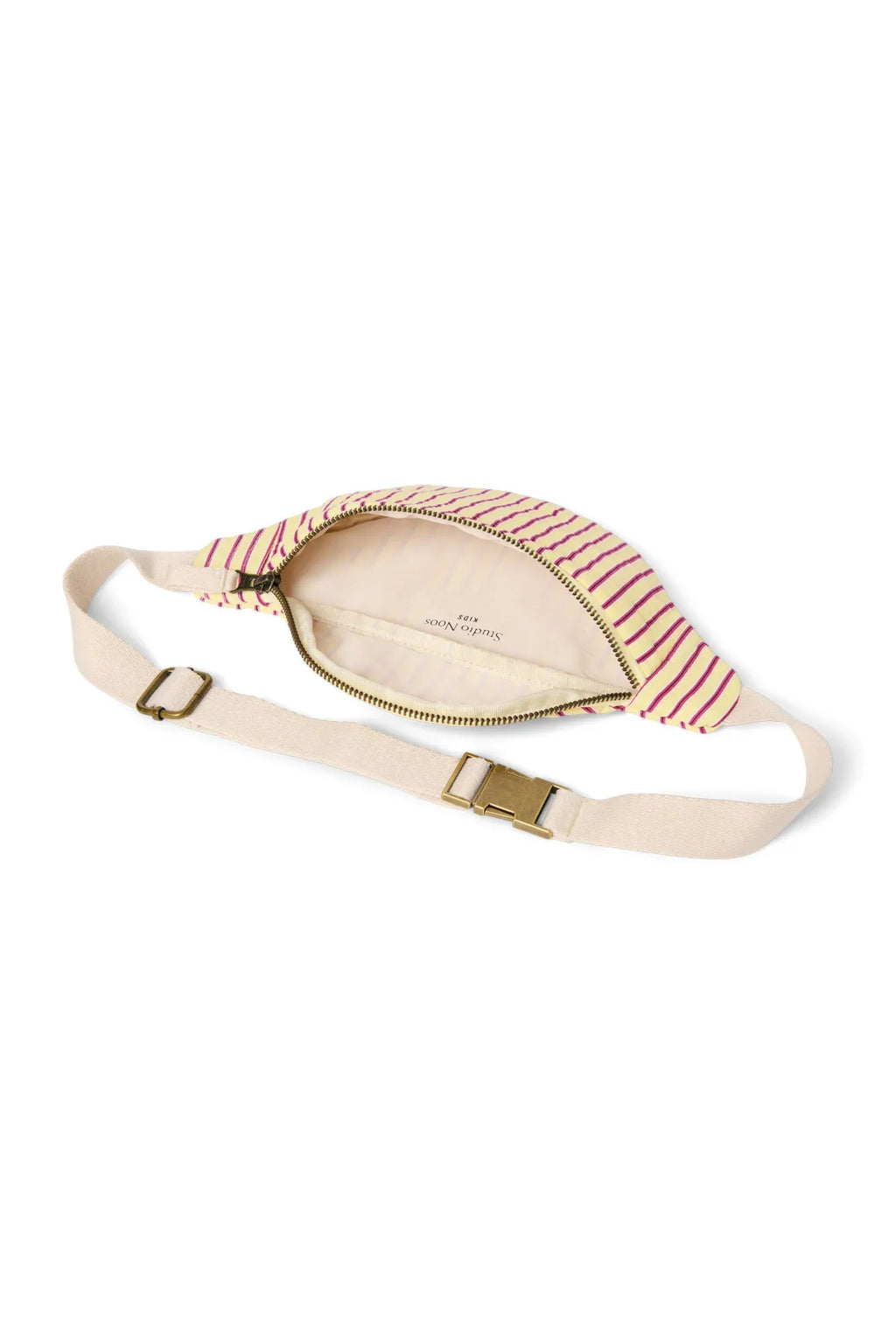 Poplin Striped Mini Fanny Pack | Raspberry