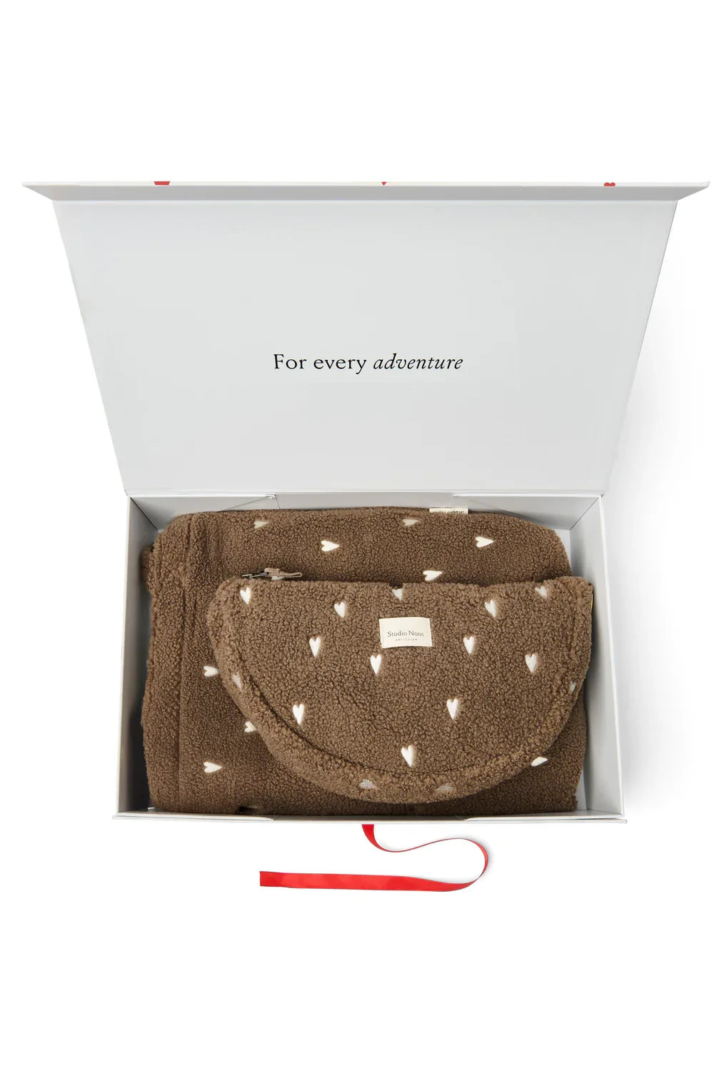 Brown Hearts Essentials Teddy Gift Set