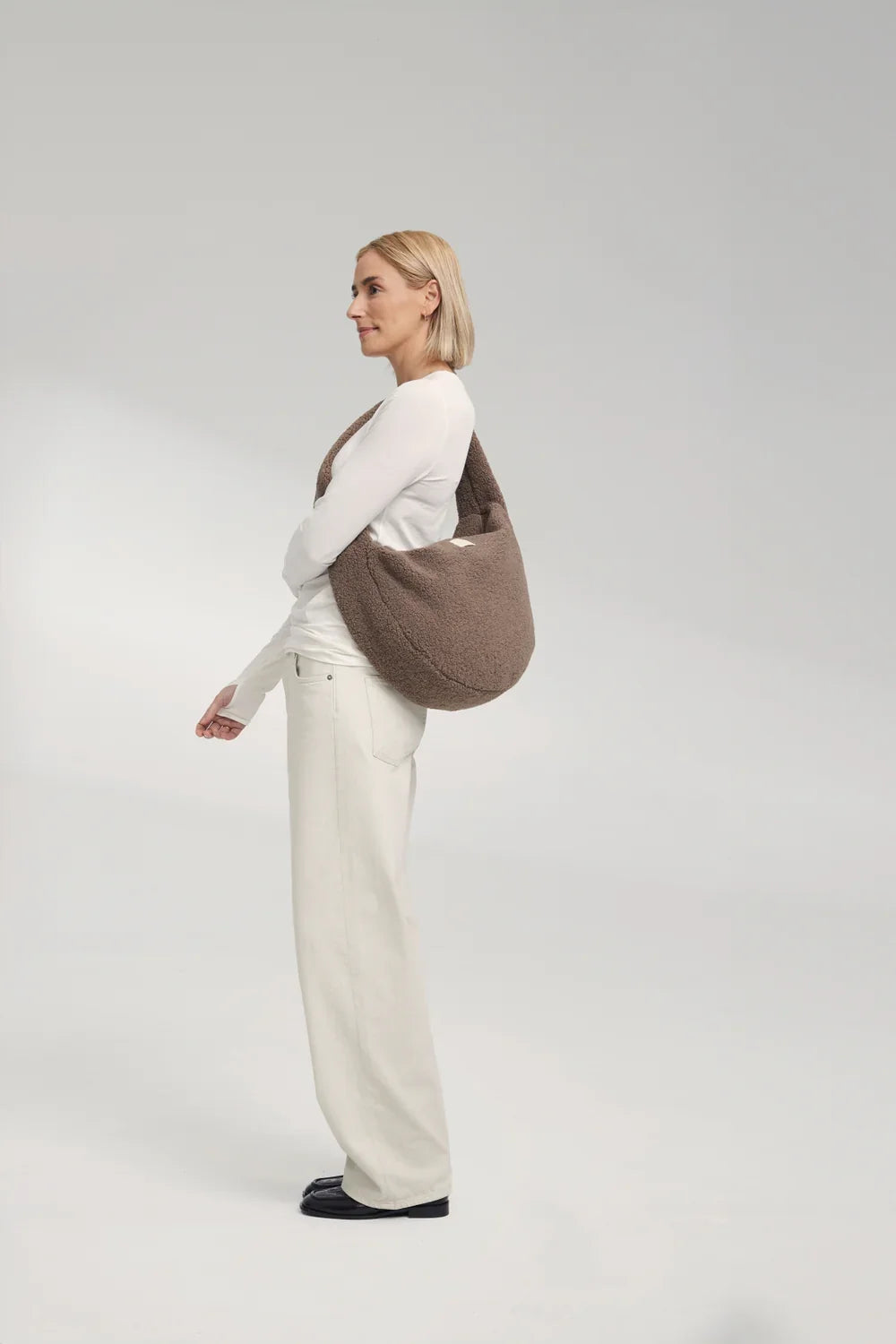 Ecru Hearts Teddy Cross Body Bag