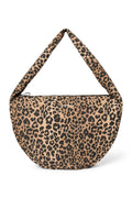 Brown Leopard Cotton Cross Body Bag