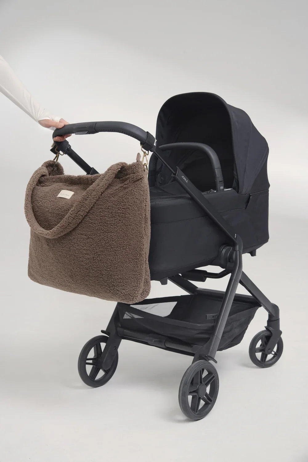 Brown Hearts Teddy Diaper Bag