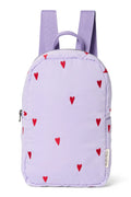 Purple Hearts Puffy Mini Backpack