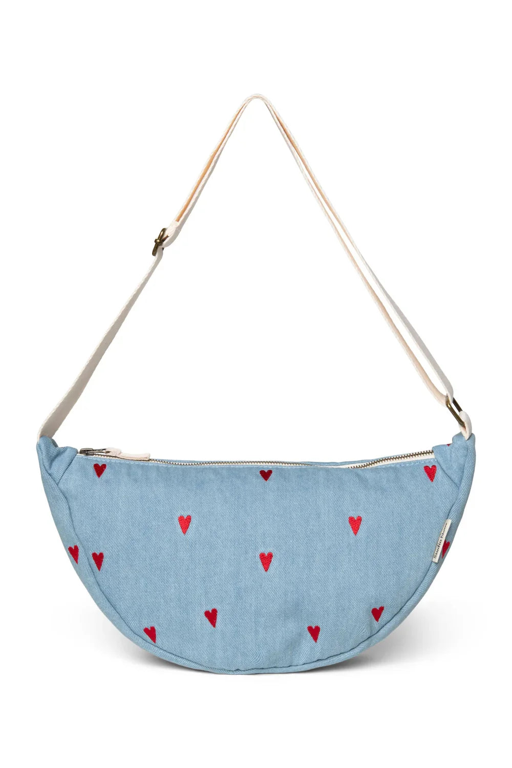Blue Hearts Denim Adult Fanny Pack