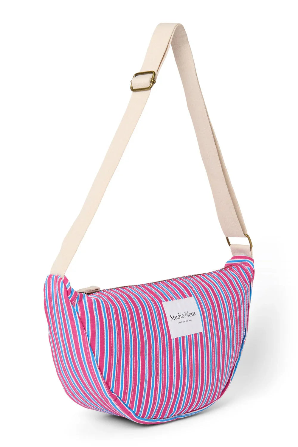 Poplin Striped Adult Fanny Pack | Butter Yellow