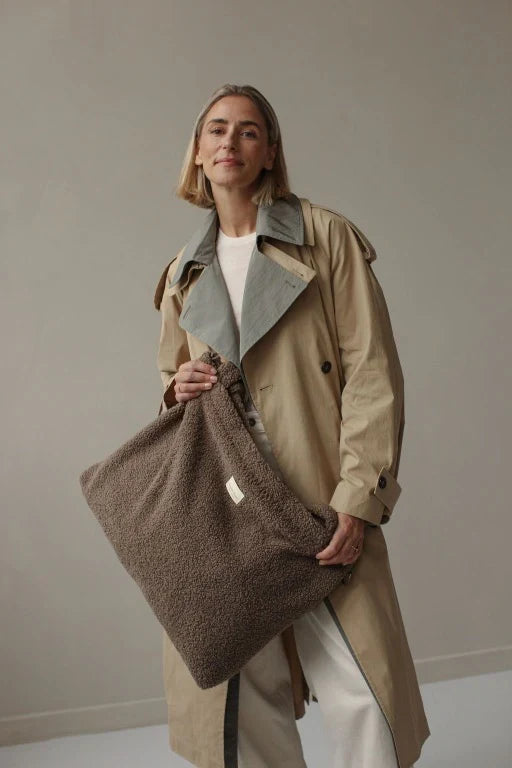 Brown Hearts Teddy Diaper Bag