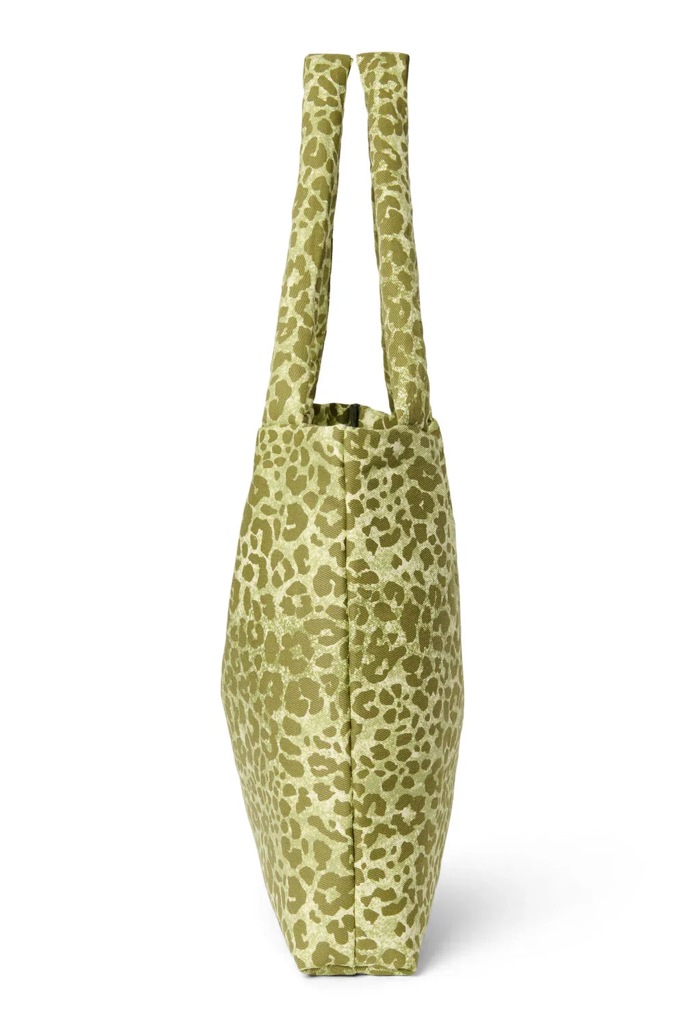 Green Leopard Cotton Mom Bag