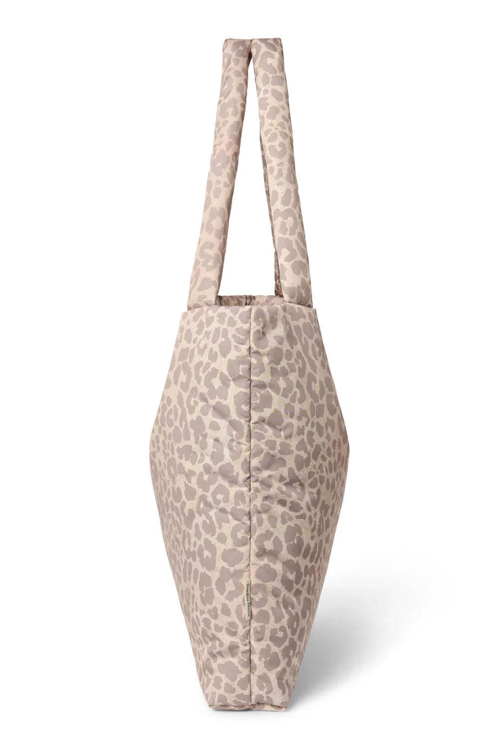 Beige Leopard Puffy Mom Bag