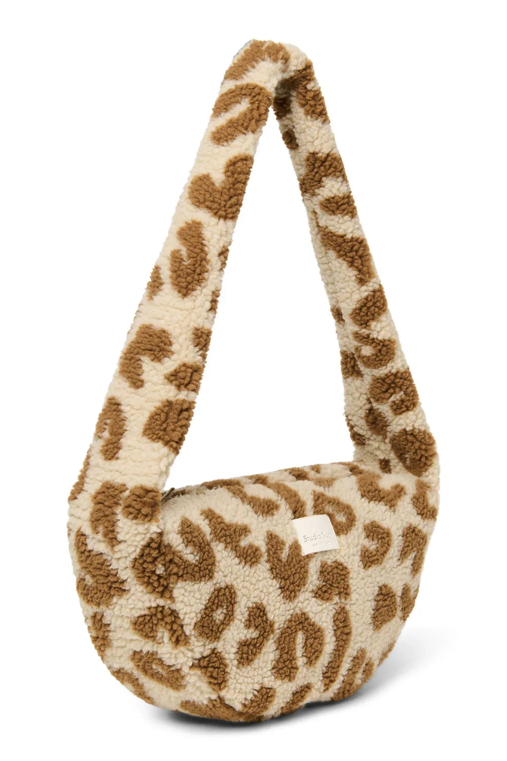 Leopard Teddy Mini Cross Body Bag