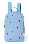 Light Blue Hearts Puffy Mini Backpack
