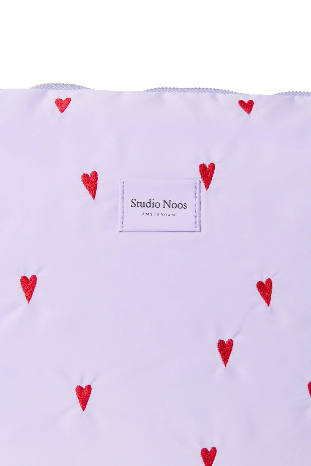 Light Blue Hearts Puffy Diaper Bag