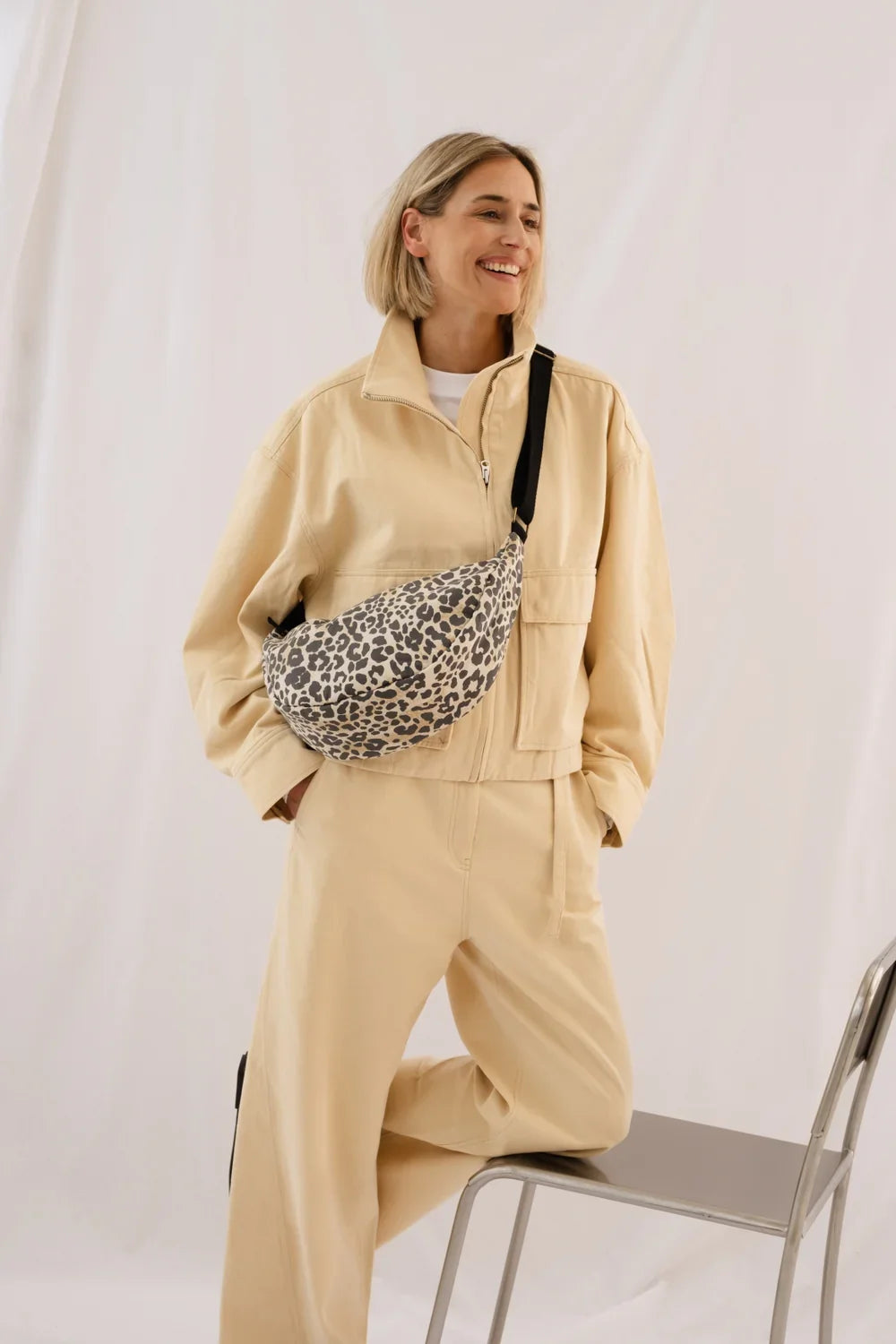 Hazel Leopard Soft Cotton Adult Fanny Pack