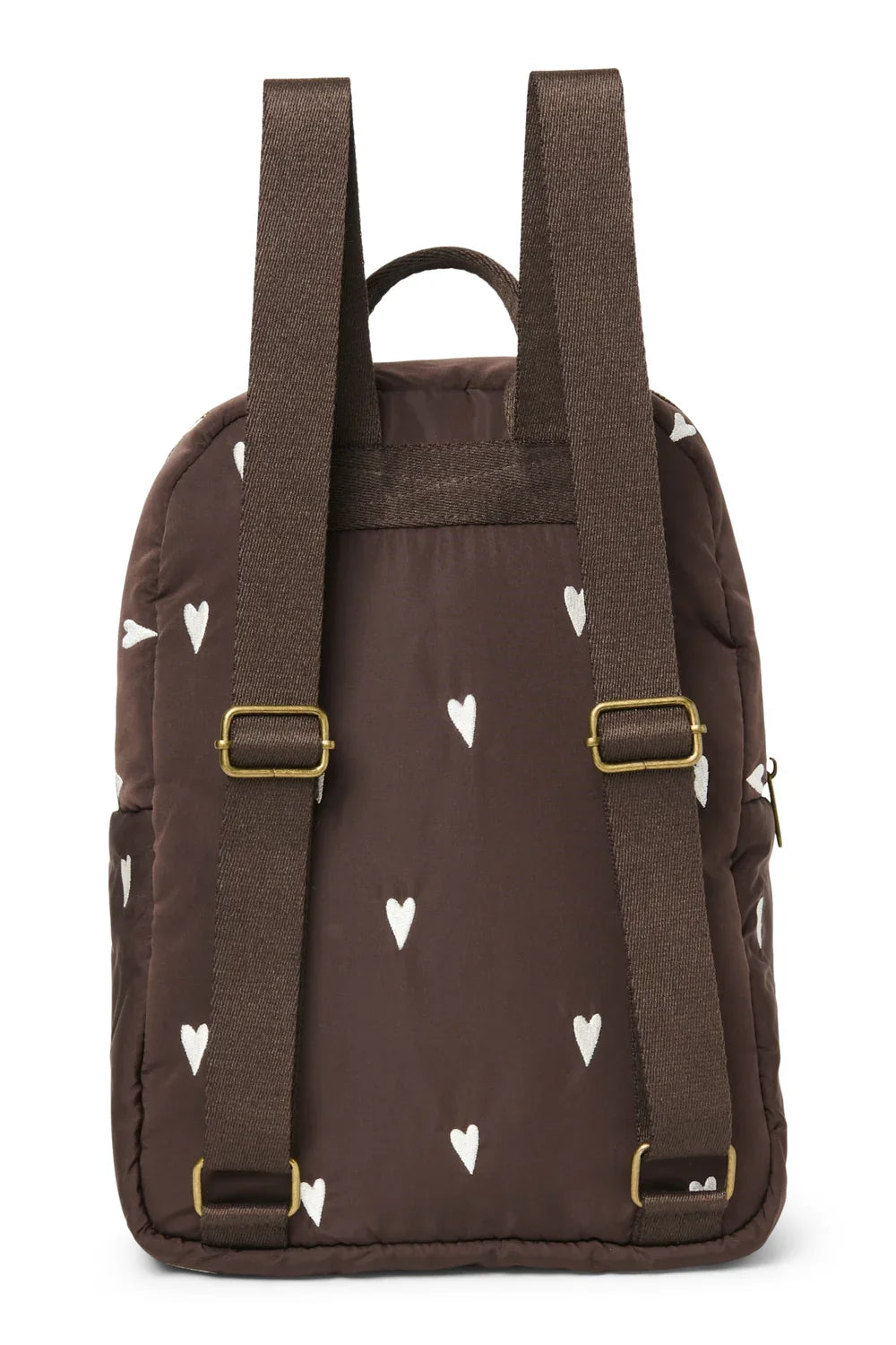 Brown Puffy Midi Backpack
