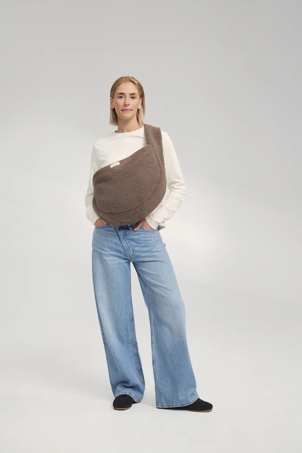 Ecru Teddy Cross Body Bag