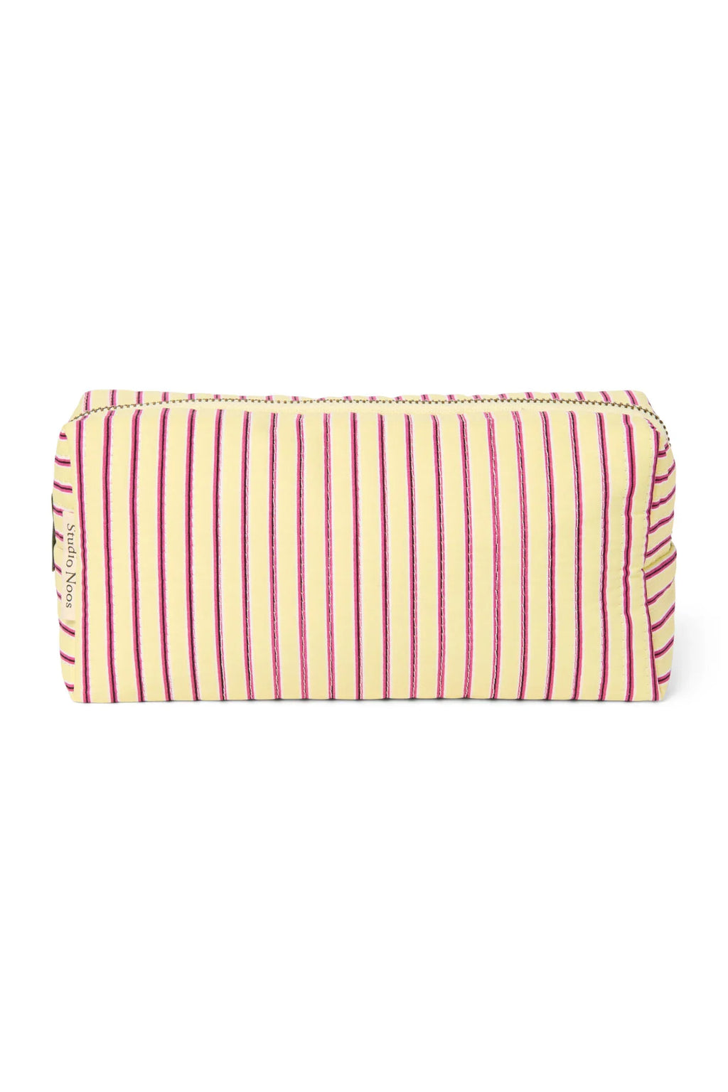 Poplin Striped Pouch | Butter Yellow