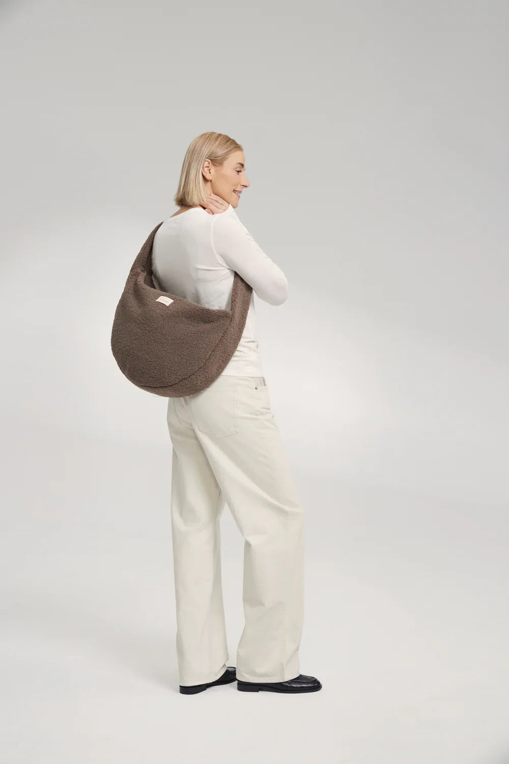 Brown Hearts Teddy Cross Body Bag