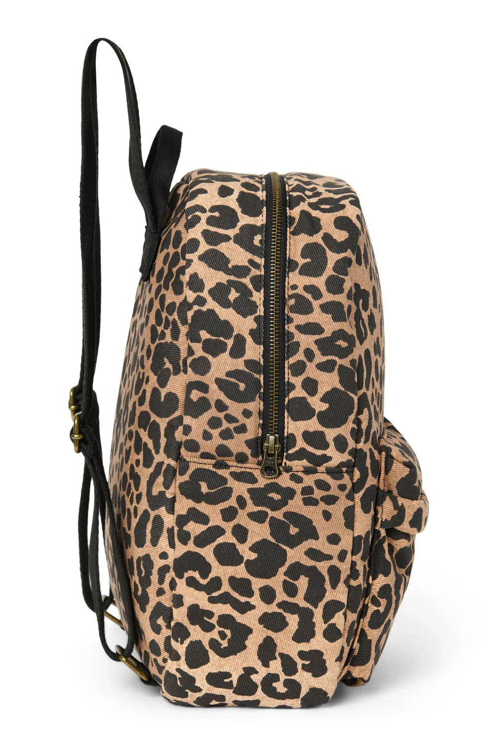 Green Leopard Cotton Midi Backpack