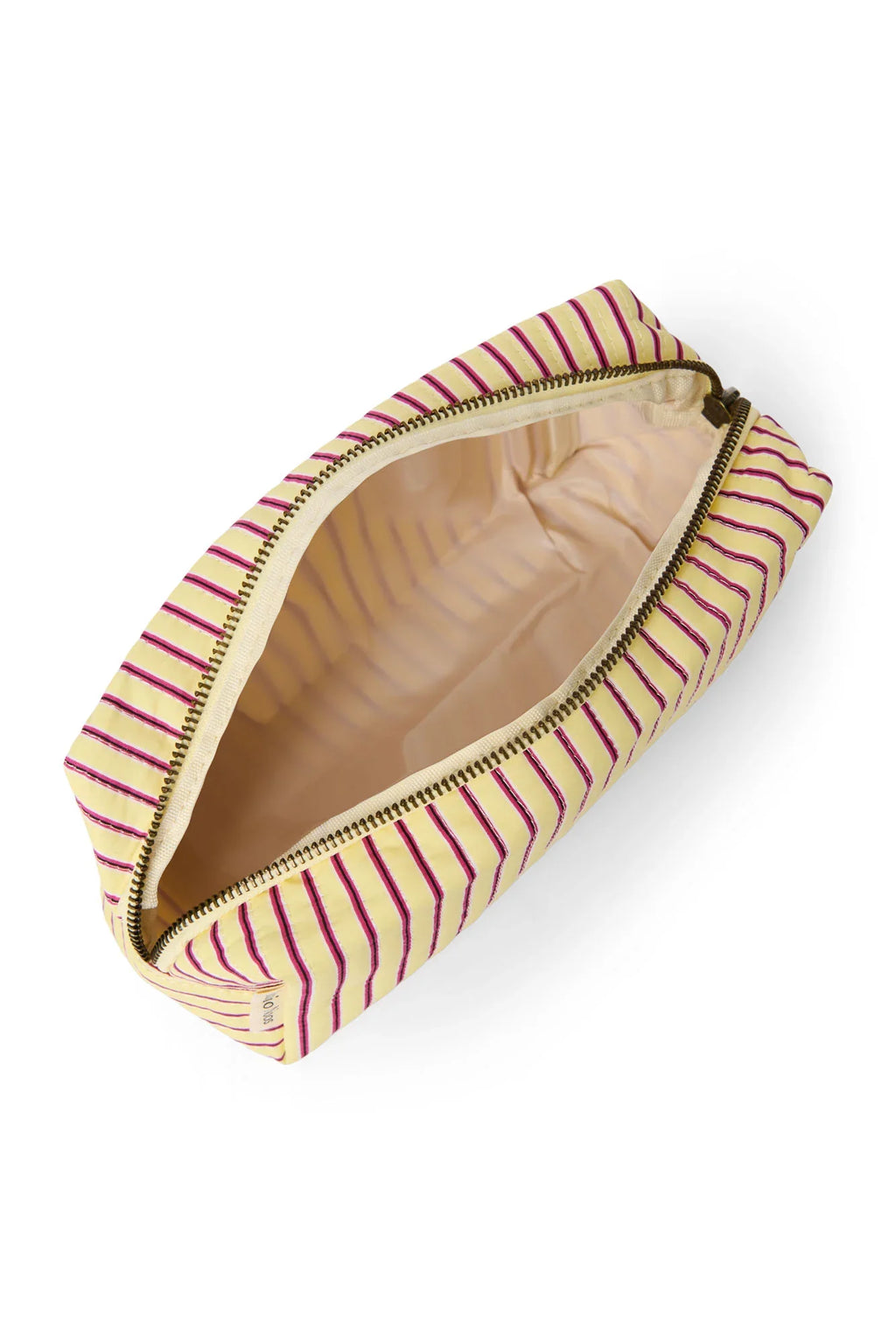 Poplin Striped Pouch | Butter Yellow