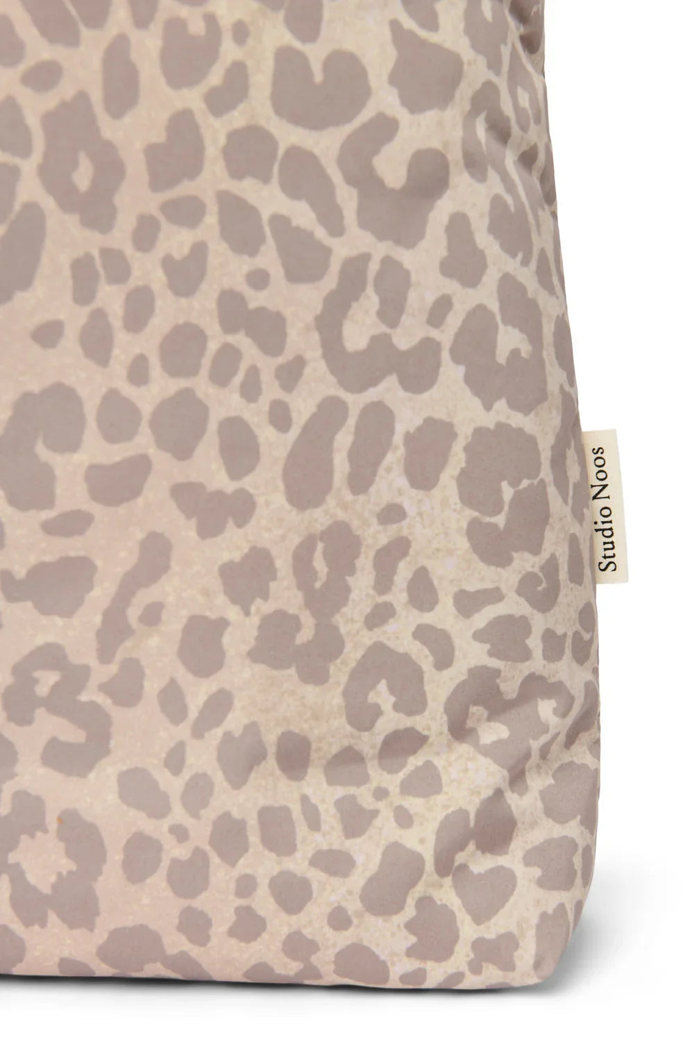 Beige Leopard Puffy Mom Bag