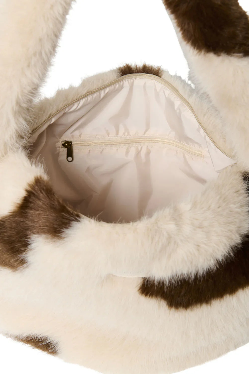 Holy Cow Faux Fur Cross Body Bag