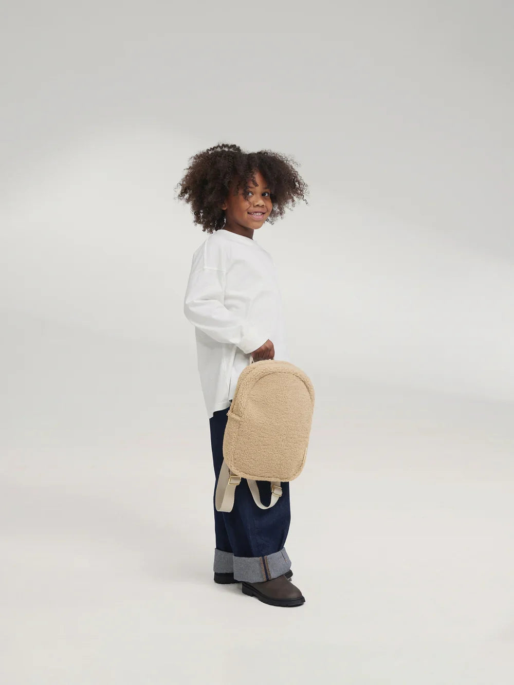 Ecru Hearts Teddy Mini Backpack
