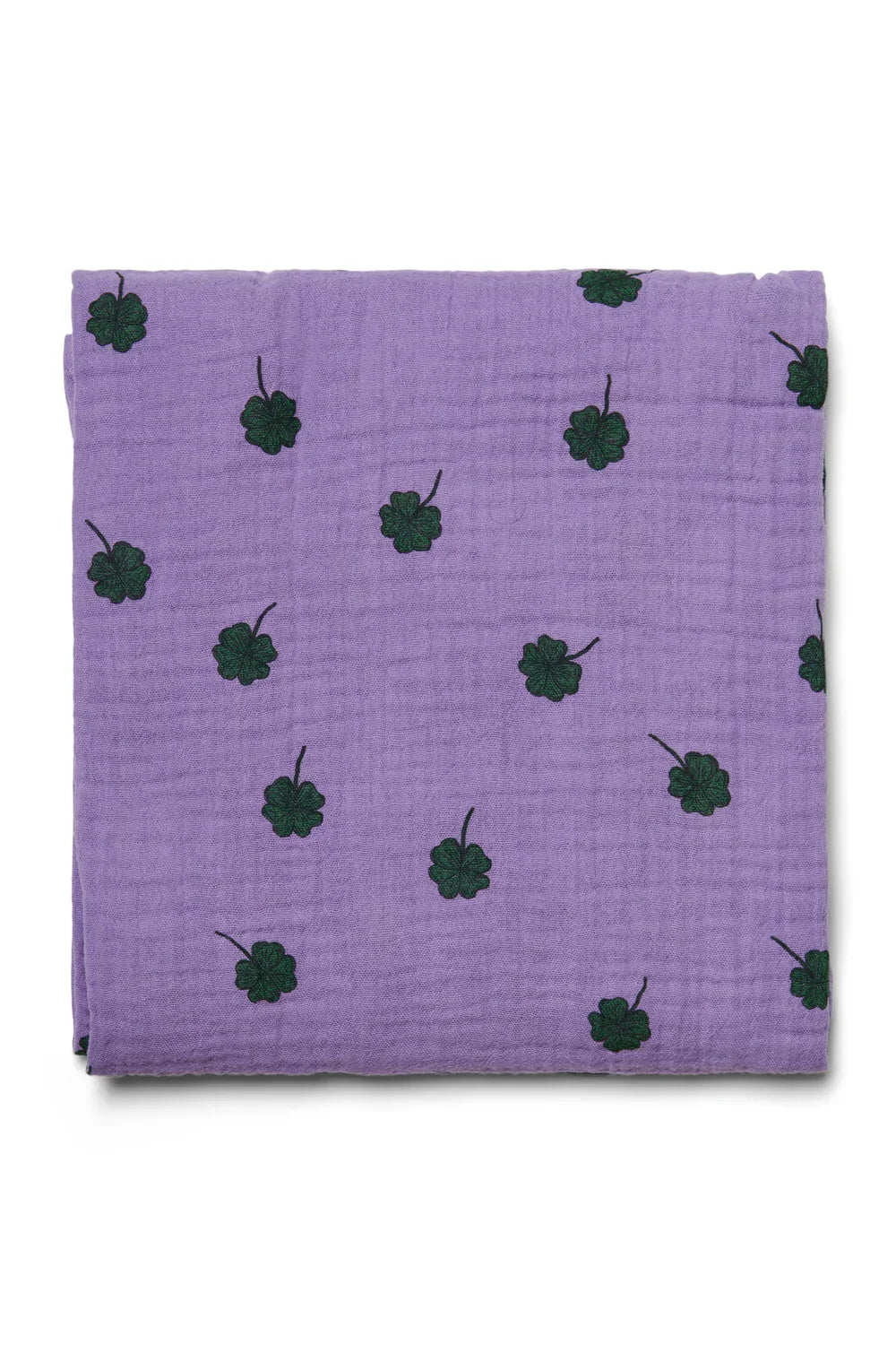 Purple Clover Swaddle Print Large