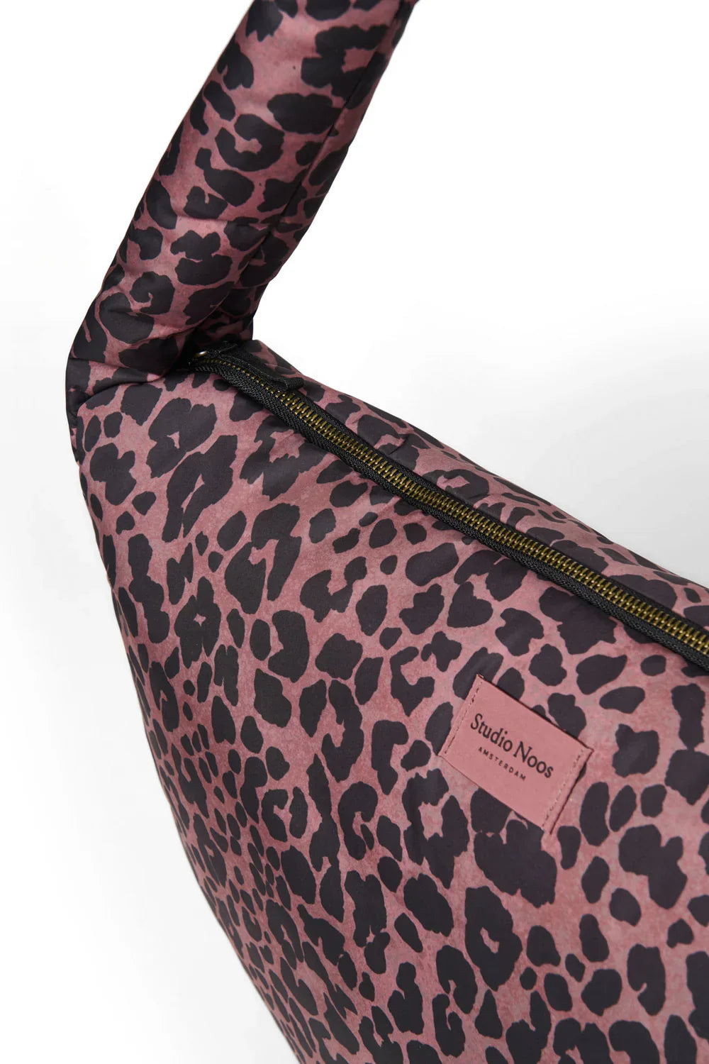 Red Leopard Puffy Cross Body Bag