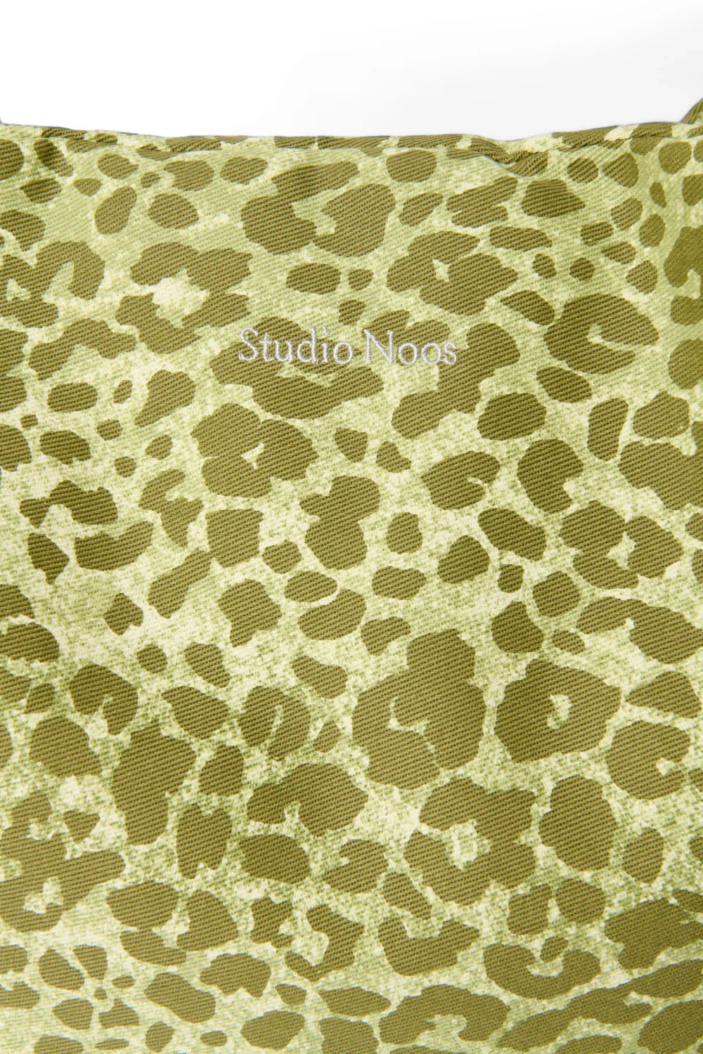 Green Leopard Cotton Mom Bag