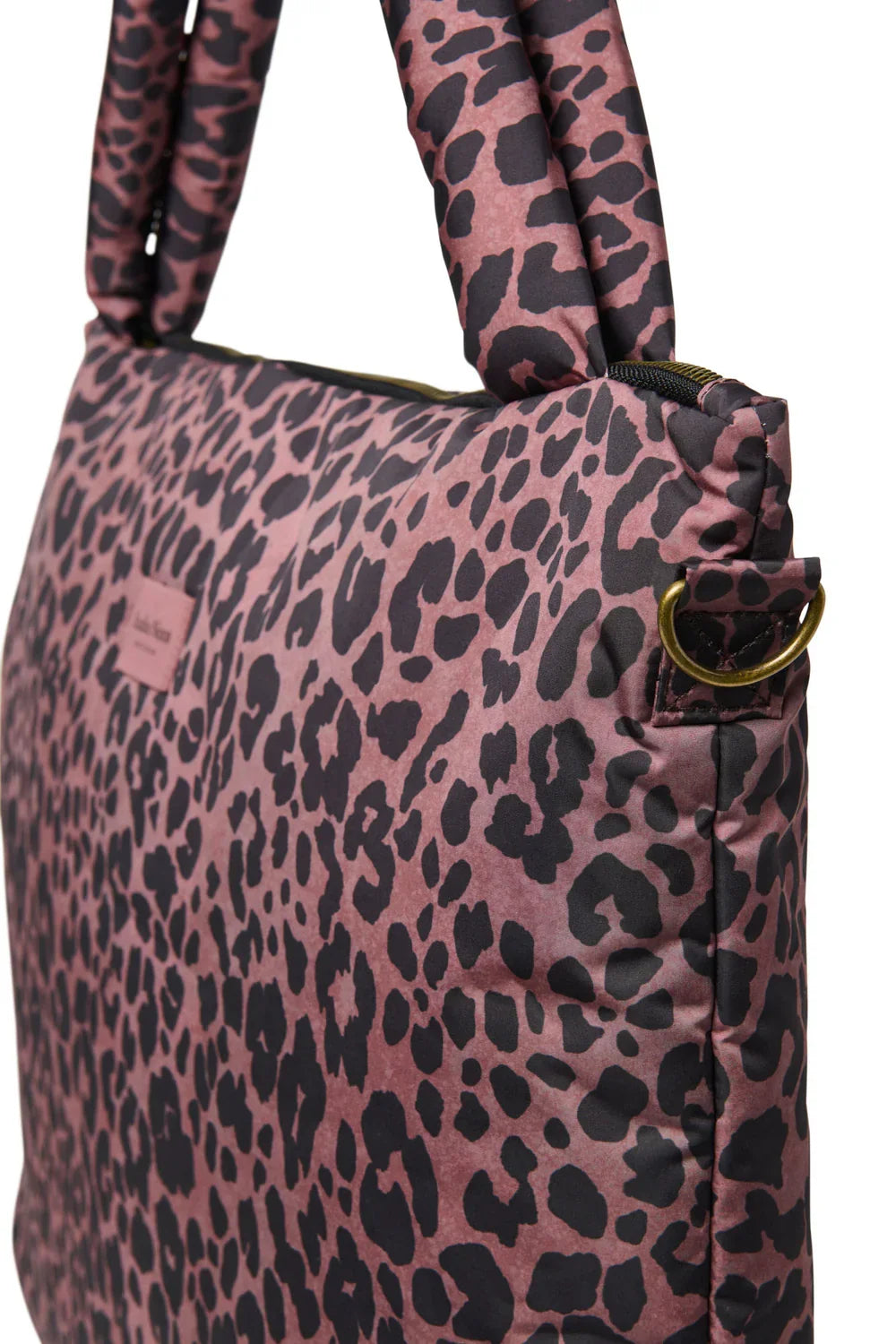 Red Leopard Puffy Diaper Bag
