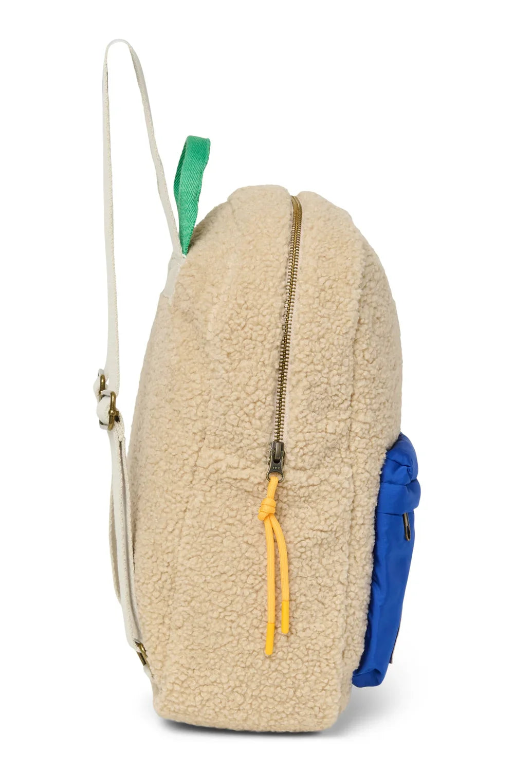Ecru/Cobalt Teddy Midi Backpack