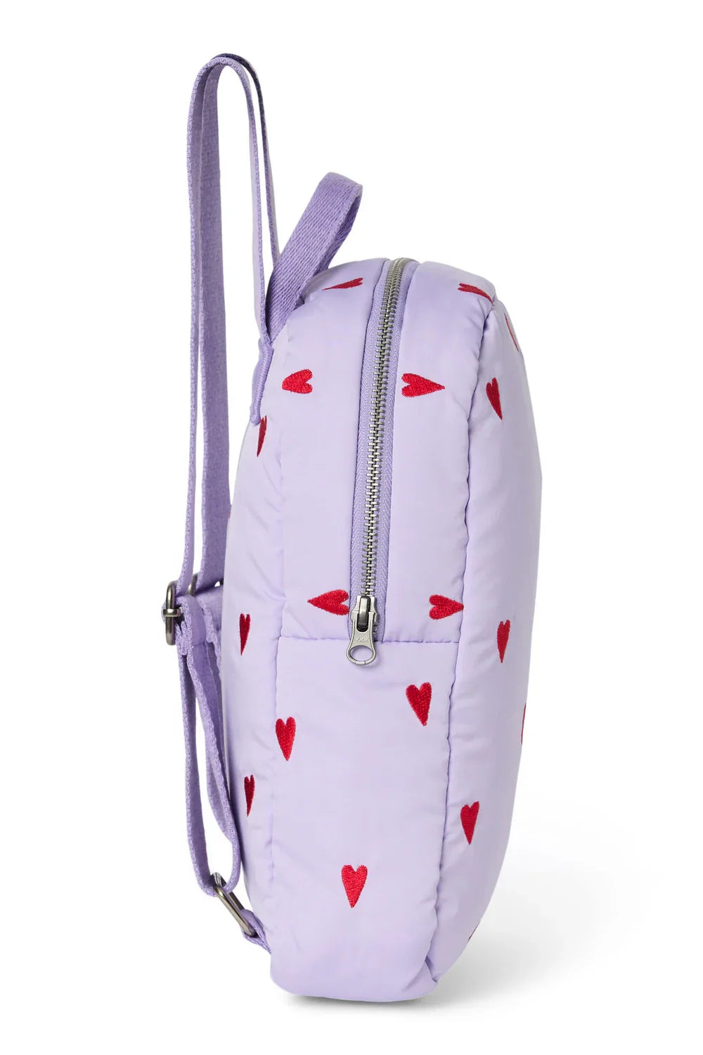 Purple Hearts Puffy Mini Backpack