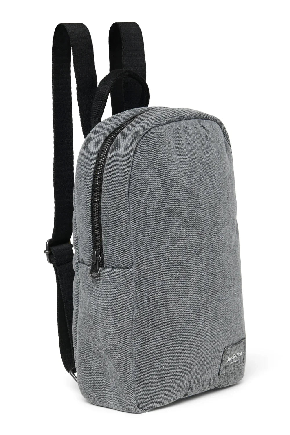 Grey Denim Mini Backpack