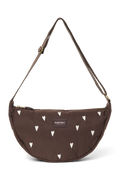 Brown Hearts Puffy Adult Fanny Pack