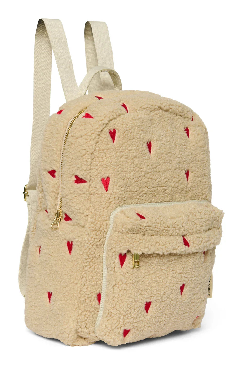 Ecru Hearts Teddy Midi Backpack