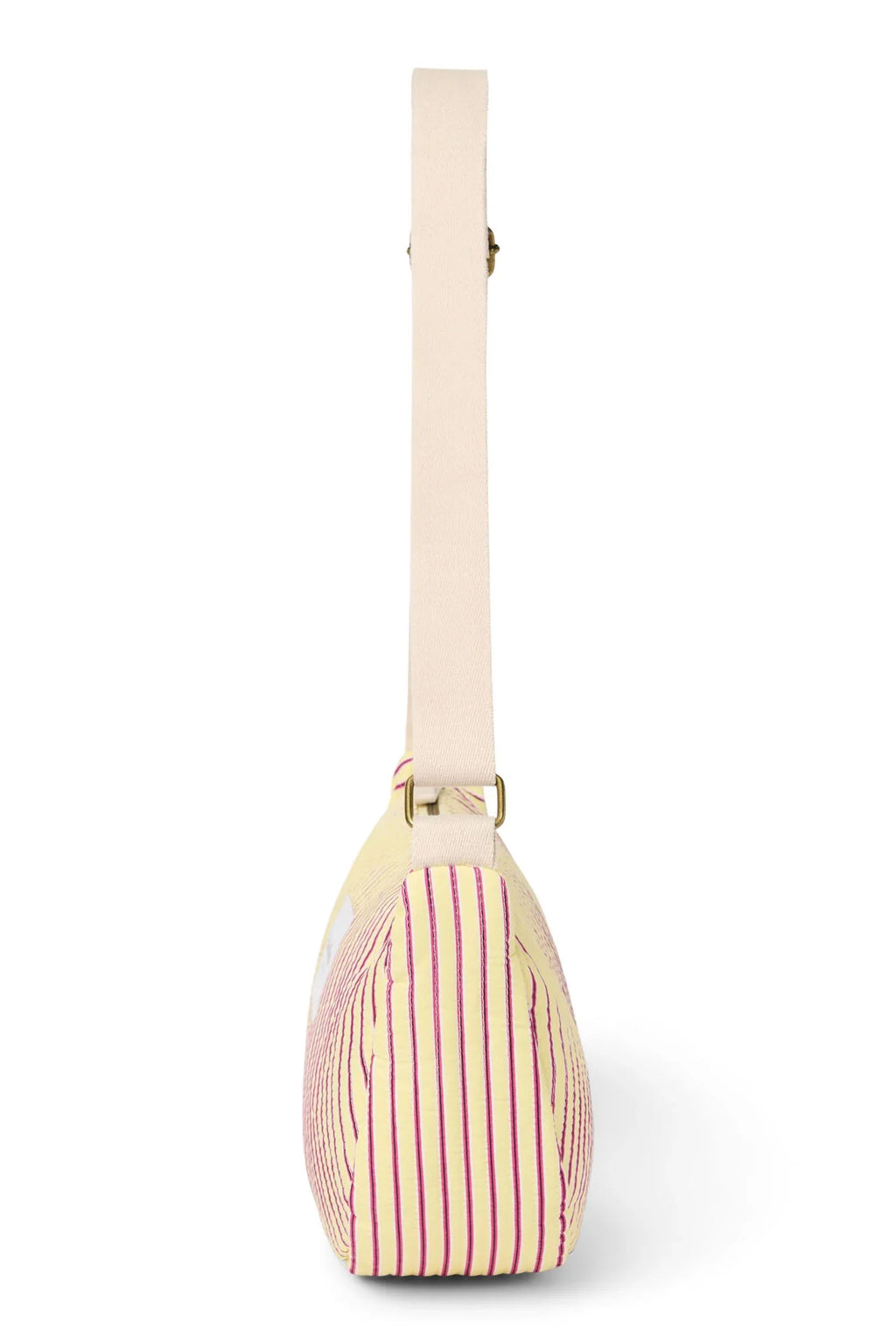 Poplin Striped Adult Fanny Pack | Butter Yellow