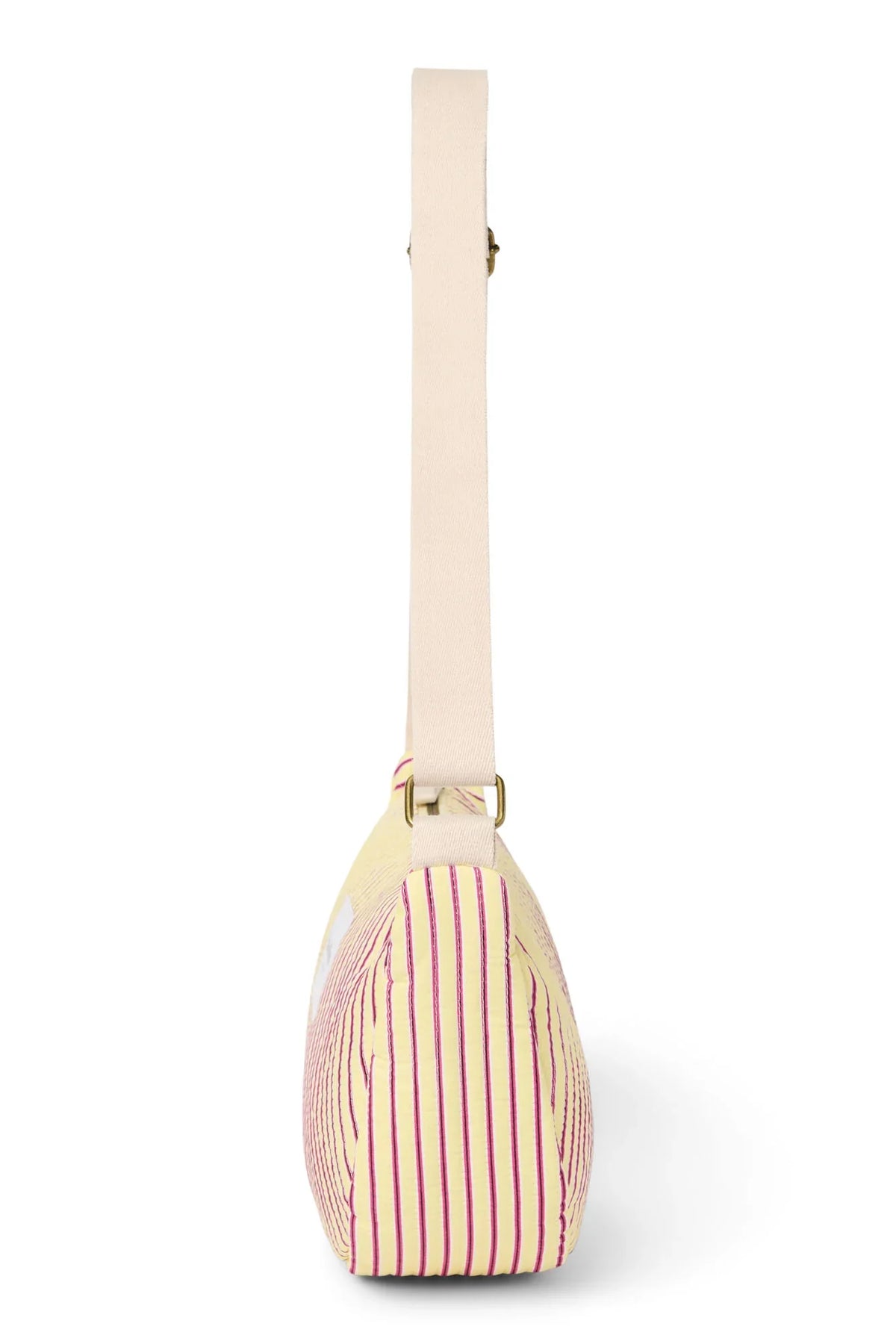 Poplin Striped Adult Fanny Pack | Butter Yellow
