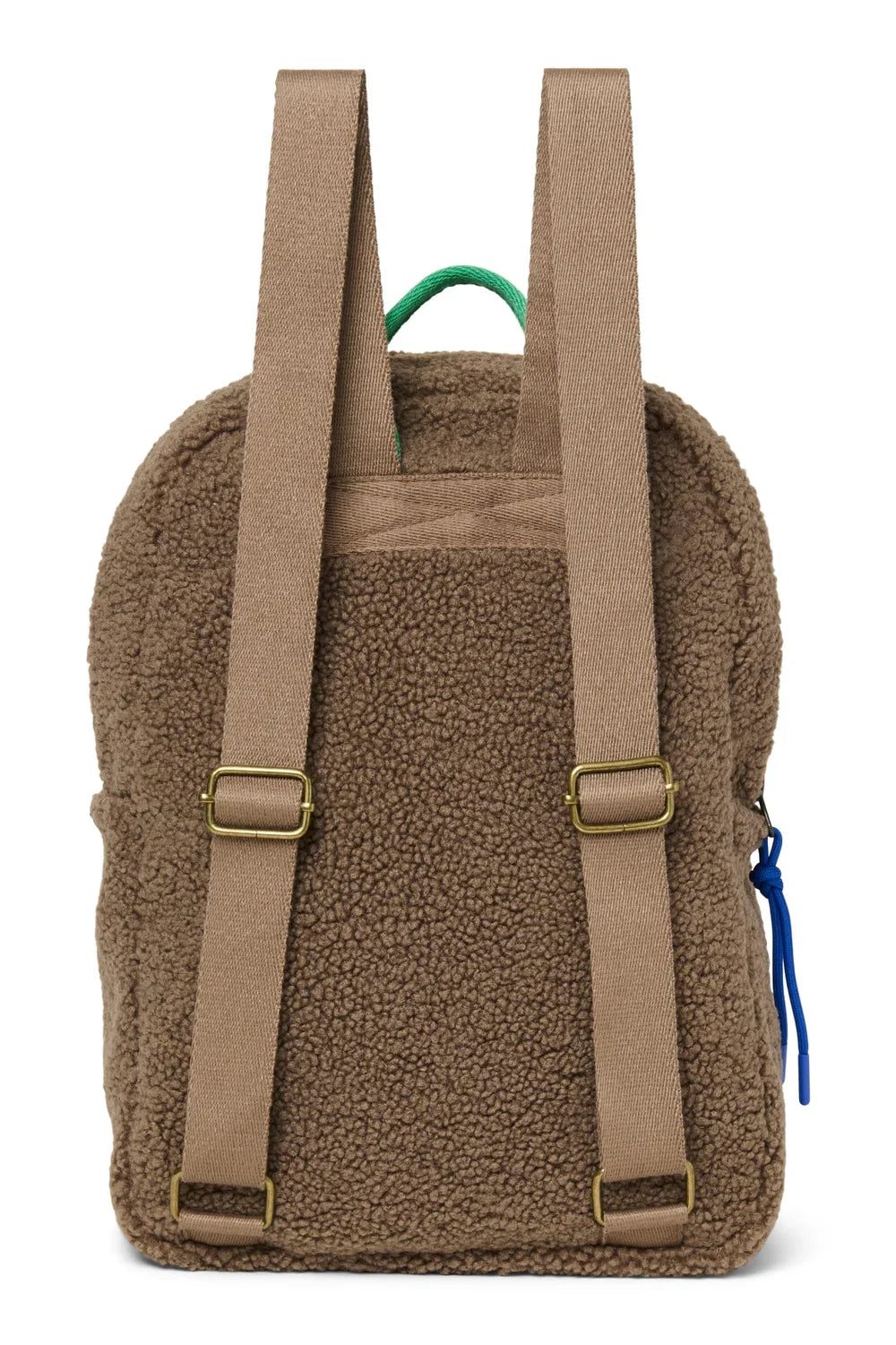 Ecru/Purple Teddy Midi Backpack