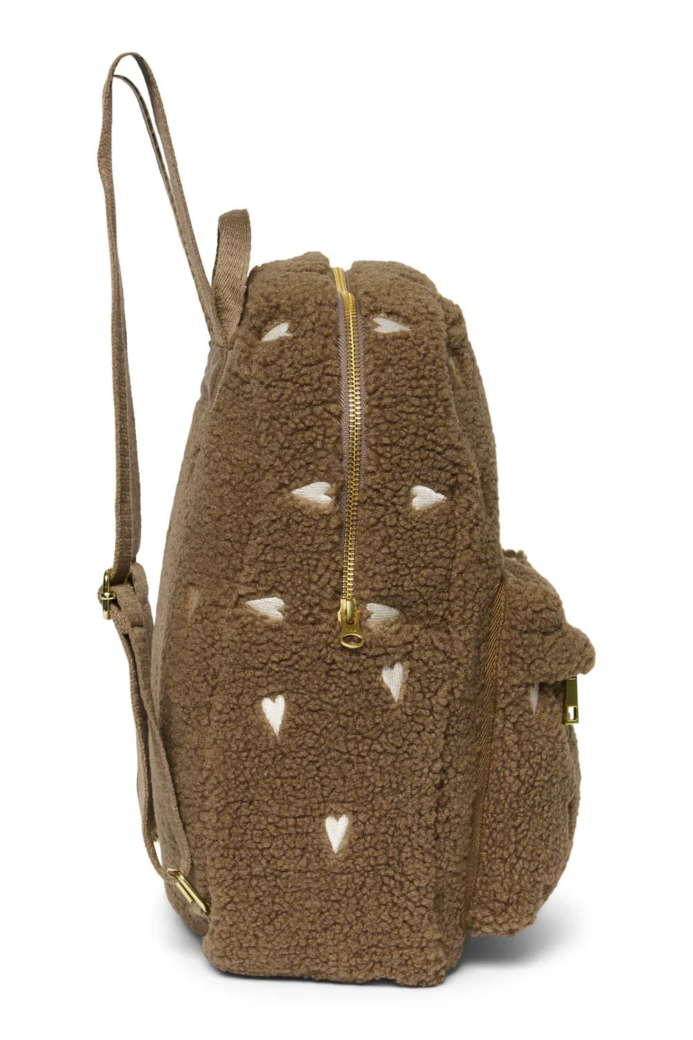 Ecru Hearts Teddy Midi Backpack
