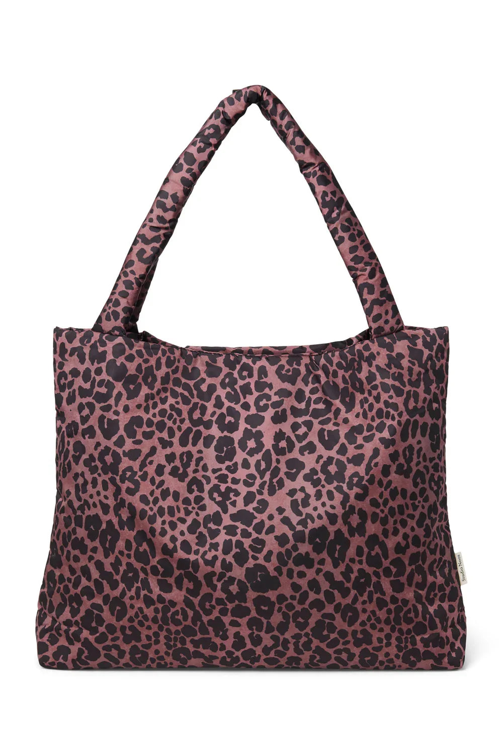 Red Leopard Puffy Mom Bag