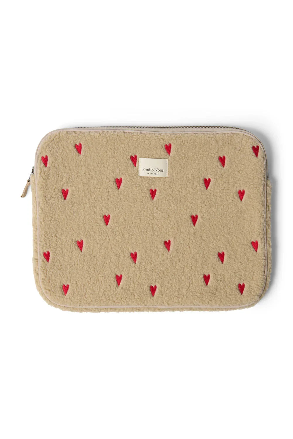 Ecru Hearts Teddy Laptop Sleeve 15 Inch