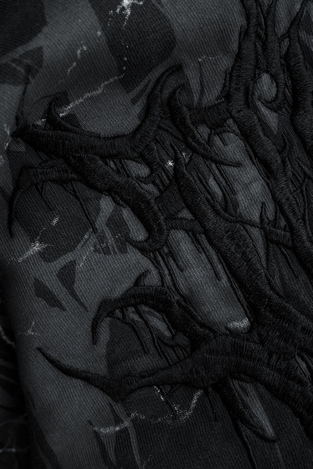 Bloodshot - Heavy Oversized Hoodie (Black Acid) 400GSM