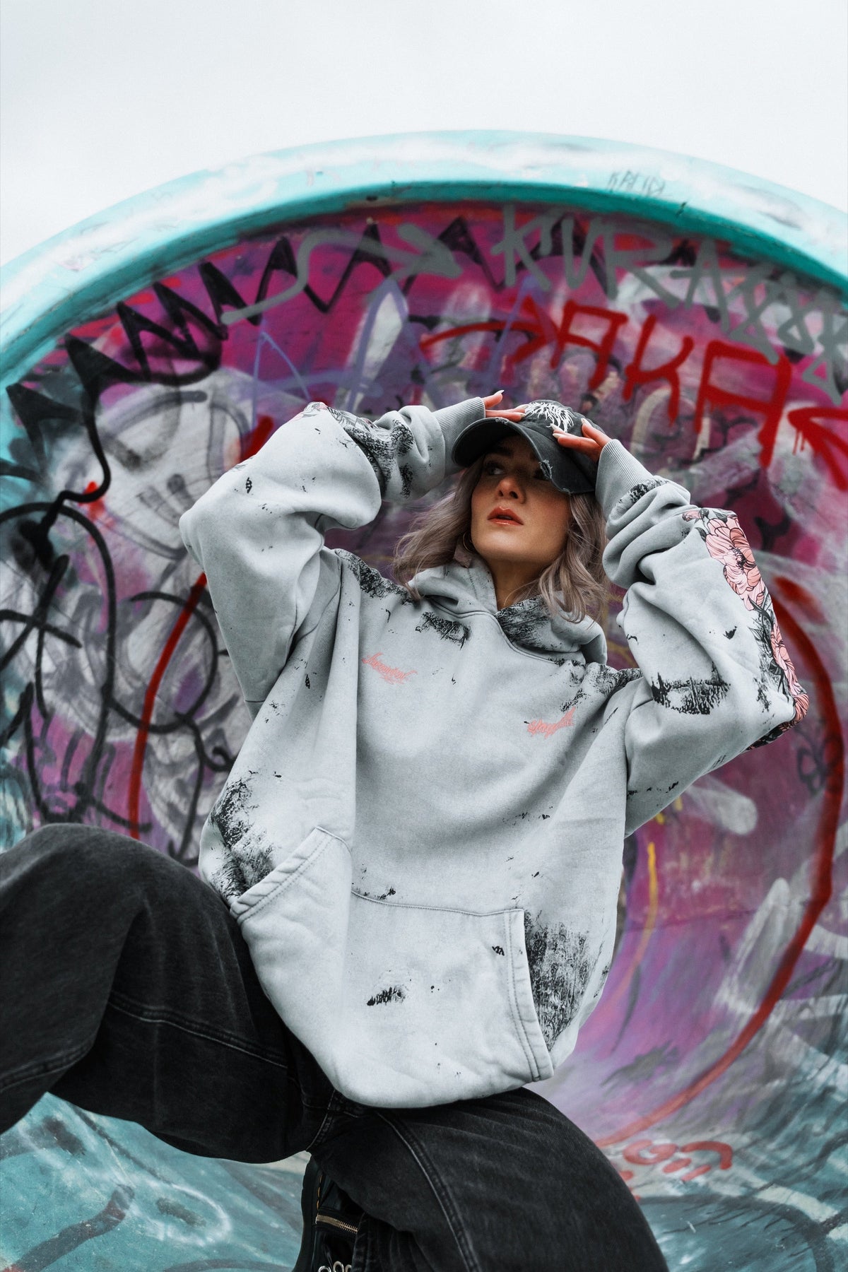 Dead Bloom (Acid) - Oversized Hoodie (350GSM)